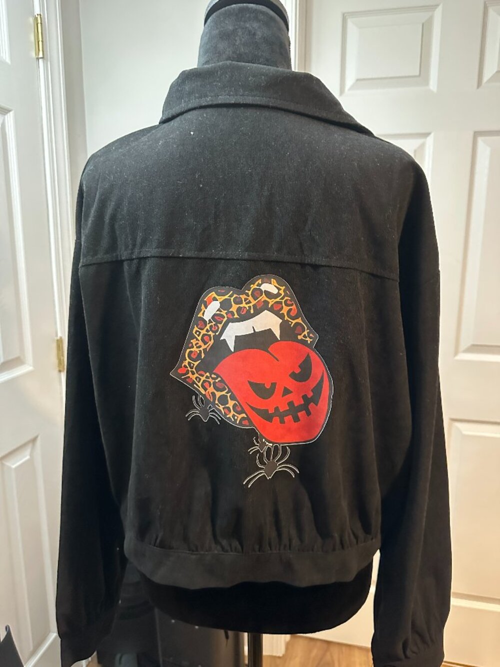Rolling Stones Halloween Black Lightweight Bomber (XL)